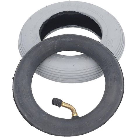Pneu gonflable de 6 pouces avec chambre à air en caoutchouc pour roue pivotante, charge admissible de 36 PSI.