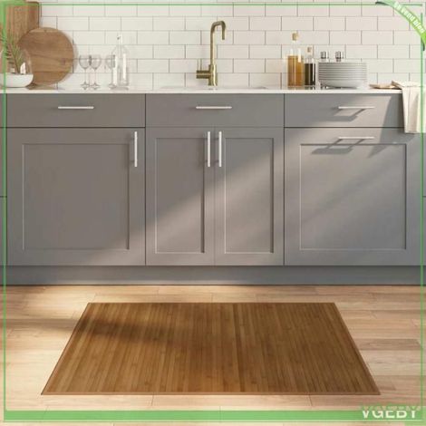 Tapis - FAFEISY - 376902 - Bambou naturel - 80 x 100 cm - Antidérapant (1/5)