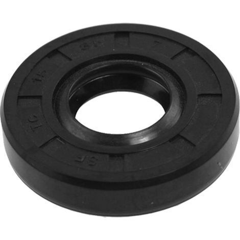 sourcing map Metric Rotary Shaft Oil Seal 15x35x7mm TC Double Rubber Lips Black (1/2)
