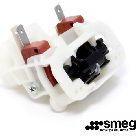 GRUPPO CHIUSURA SERRATURA PORTA LAVASTOVIGLIE SMEG con doppio micro