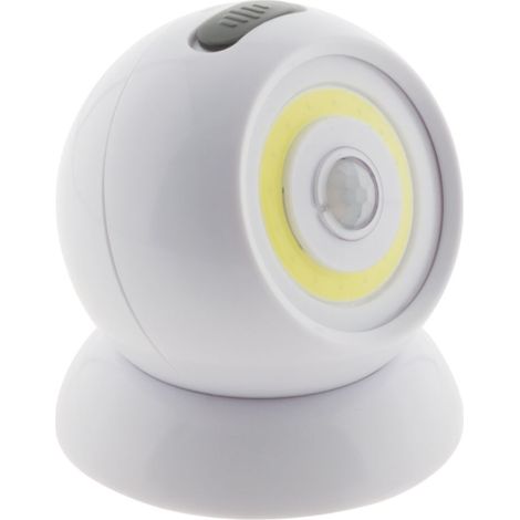 Otio – Veilleuse LED 2W avec détecteur de mouvement – Alimentation 3 piles AAA – Éclairage 3 LEDs blanches – Angle d'orientation 180° (1/3)