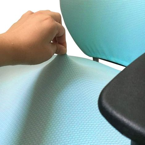 Flexible Swivel Computer Chair Cover, Office Chair Cover, Universal Stretchable Protective Cover, Blue Rotating Chair Cover (1/5)