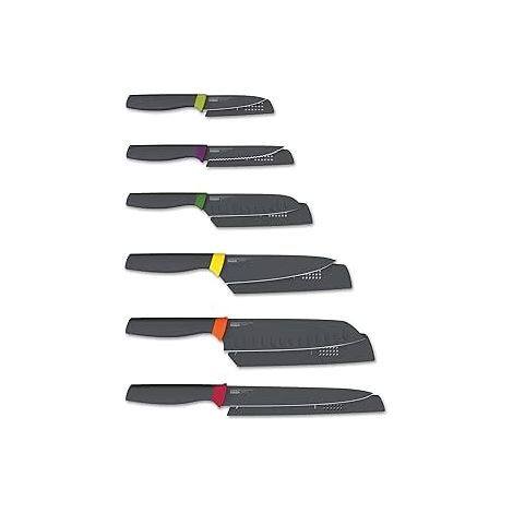 Elevate™ 6-piece Multicolour Knives Set, Joseph Joseph, cuchillos de cocina, funcionalidad, tecnología Elevate™, mangos ergonómicos, acero inoxidable japonés, multicolor (1/5)