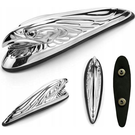 Adorno cromado de águila para el guardabarros de motocicletas chopper de alta gama (1/5)