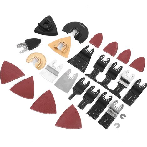 Kit de 72 lames de scie oscillantes, accessoires pour outil multifonction pour la découpe de carrelage et de marbre (1/5)