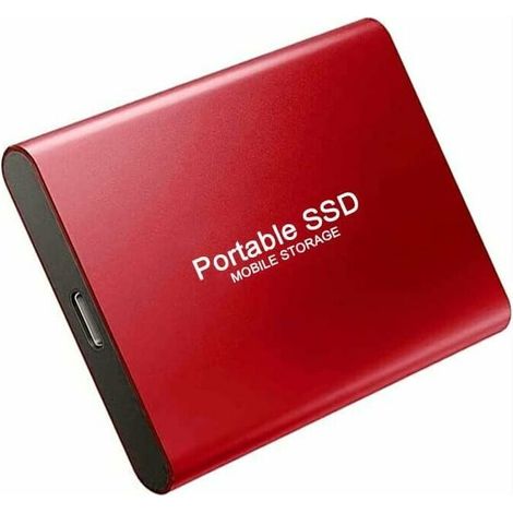 Extension et mise à niveau Disque SSD mobile Disque SSD portable 30 To (Rouge), (1/5)