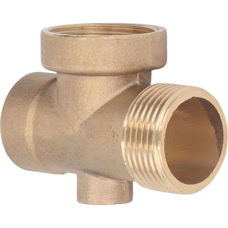 Raccord en Y en laiton G1 pour tuyau d'arrosage domestique, 4 voies, adaptateur pour pompe auto-amorçante (1/5)