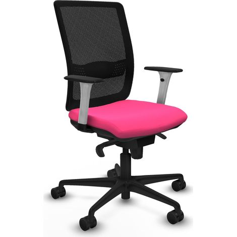 Silla alta de oficina piqueras y crespo Haches negro cuero sintético (1/2)