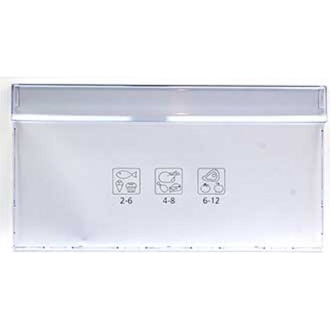 Beko – Facade de tiroir transparent pour réfrigérateur – Pièce détachée pour congélateur incluse – Largeur 590mm – Longueur 370mm