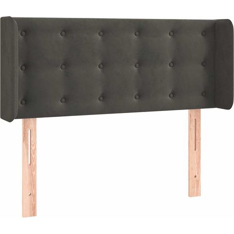 Maison Exclusive - Kopfteil mit Ohren Dunkelgrau 103x16x78/88 cm (1/5)