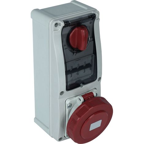 Connecteur industriel RS PRO, 3P+N+E, 63A, 400 V, Montage mural ( Prix pour 1 )