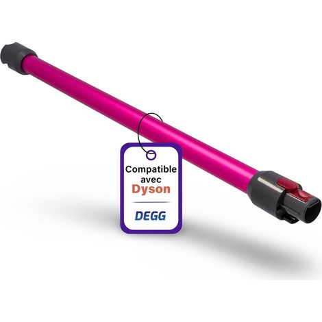 Tube Télescopique - 1 Pièce - Plastique - Extension 32mm - Compatible Dyson V7 V8 V10 V11 V15 - Rose (1/5)