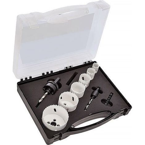 Makita – Scie cloche HSS BiM 6 pièces pour acier, aluminium, bois – Capacité de coupe 38 mm – Coffret de rangement – D47117