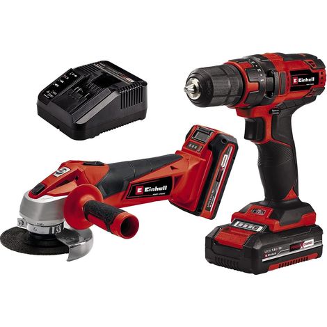 Trapano Avvitatore+smerigliatrice a Batteria Einhell Tc Tk 18 Li 2 Pezzi (1/5)