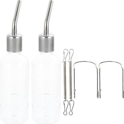 Lot de 2 bouteilles d'eau suspendues pour animaux (1/3)