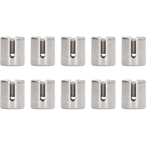 10 Pinces à Câble Croisées Filetage M10 en Acier Inoxydable 316, Serre-Câble pour Garde-Corps, pour Câbles de 3mm et Moins (1/5)