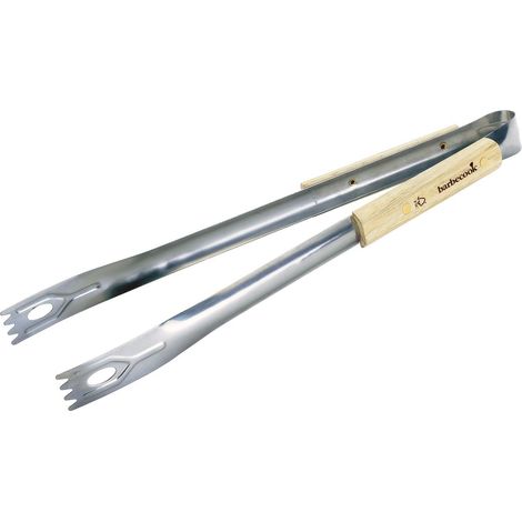 Pinza per Barbecue in Acciaio e Manico in Legno (1/3)