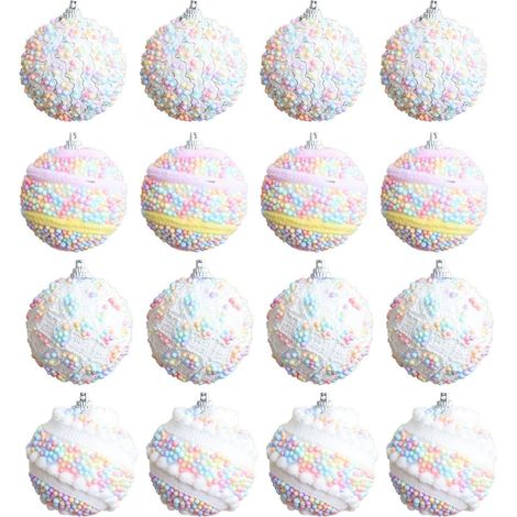 Boules de Décoration pour Sapin de Noël Ornements Festifs en Mousse pour (1/5)