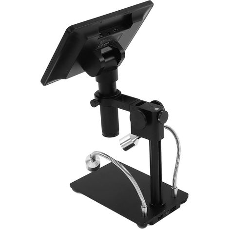 Microscope numérique 7 pouces 26 MP 1080P avec objectif zoom 8X-150X, grossissement continu, prise UE AC100-240V de qualité recherche. (1/5)