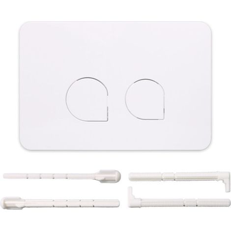 JSSEVN - Compatible with Sigma 012030 dual button toilets with concealed flush switch on the tank panel (white). (1/4)