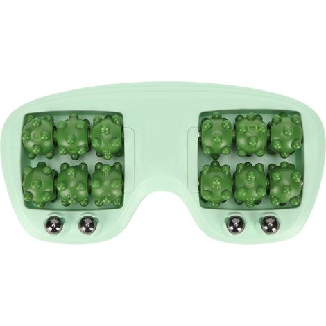 Rouleau masseur pour pieds double PP à billes magnétiques, outil de massage favorisant la circulation sanguine pour la maison vert (1/5)