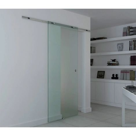 Porta scorrevole interna 102,5x205 cm in vetro satinato, facile da montare FloraGrace (1/5)