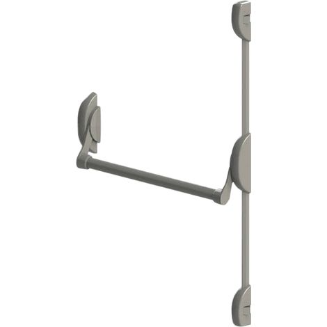 DOM – Serrure anti panique 2 points latéraux – Barre cross-bar 1150mm – Acier traité anti corrosion – Pour portes coupe-feu et issues de secours