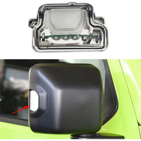 1 pair of rearview mirror turn signals suitable for 18-23 Jeep Wrangler JL (1/4)