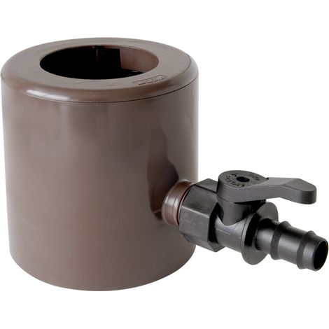 First Plast RAPF186M Recuperatore Acqua Piovana con Parafoglie e Valvola Portagomma, Marrone (1/3)