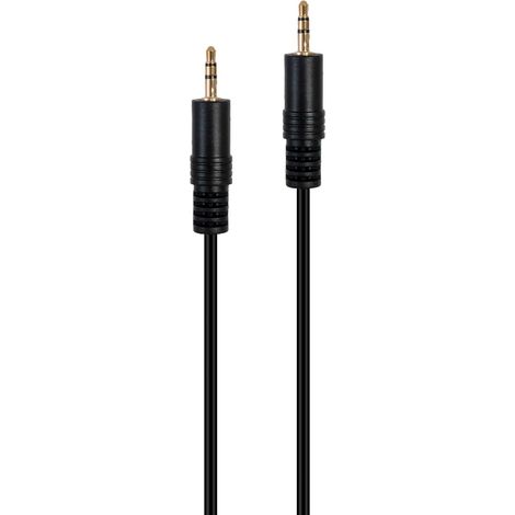 FONESTAR JACK-MM-1-5 NEGRO / CABLE DE SEÑAL DE AUDIO JACK 35 MM MACHO A JACK 35 MM MACHO