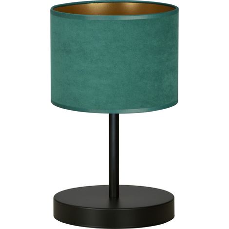 Lampe de chevet Emibig Hilde métal noir/vert E27 34cm (1/5)