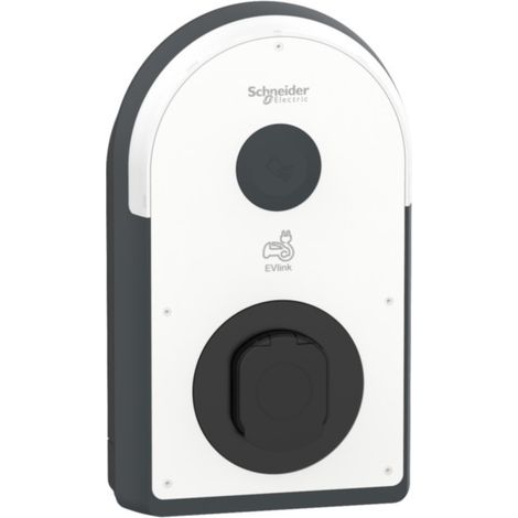 Schneider Pro AC Wallbox, 22kW, T2S Steckdose MID, 6mA, IP55, IK10, NFC/RFID Reader, EVB3S22N40M
