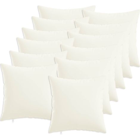 Coussin avec oreiller HEERLEN 12 pc Blanc Tissu (1/5)