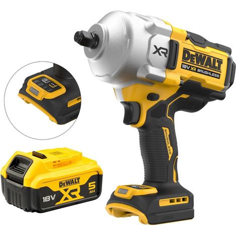 Dewalt 18v DCF961N XR High Torque Impact Wrench 1/2"" 1626Nm Bare + 5ah Battery (1/5)
