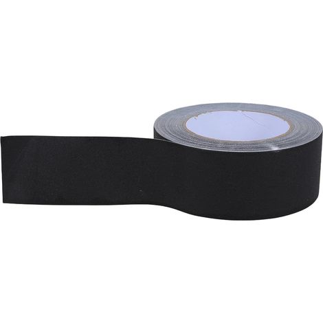 Ruban adhésif textile noir mat 5 cm x 27,5 m, 1 rouleau (1/5)