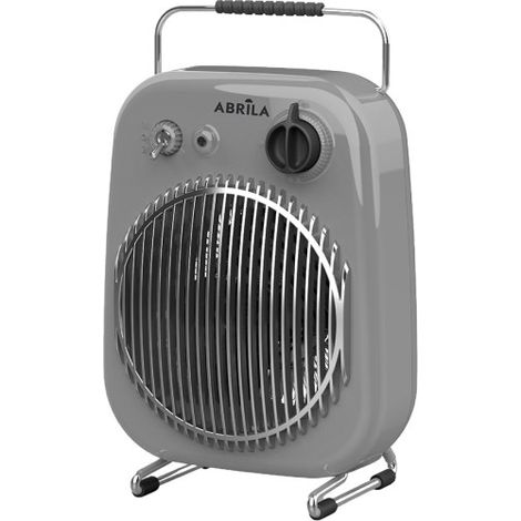 Termoventilador Eléctrico Martinica Gris/Negro 2000W 2 Potencias 2 Funciones Antivuelco Termostato (35,4x21,8x15,5cm)