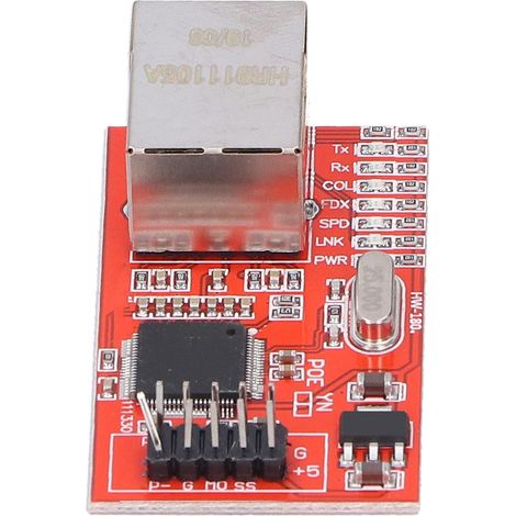 Module Ethernet, bloc de construction électronique, composants réseau, carte rouge W5100 (1/5)