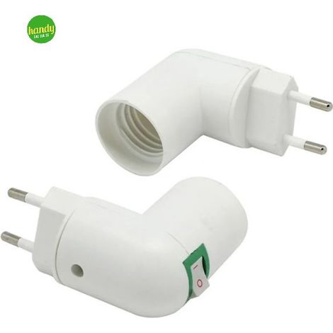 Adattore portalampada con spina Electraline 10a