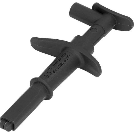 Krokodilklemmen-Prüfhaken, speziell für Multimeter, zur präzisen Fehlersuche und Reparatur, 30043 Schwarz
