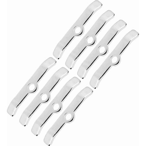 Soportes cromados de 8 piezas para la tapa de la culata de los motores Chevrolet 283, 305, 327 y 350. (1/5)