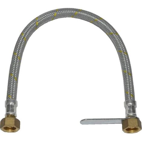 Manichetta con leva per gas liquido gpl idrobric, 1/2ff, 50 cm, idb sfugas0002ma (1/3)