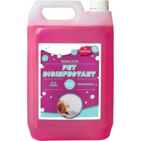 2 x 5L Lemon Pet Disinfectant Fresh Deodoriser Removes Unwanted Stains