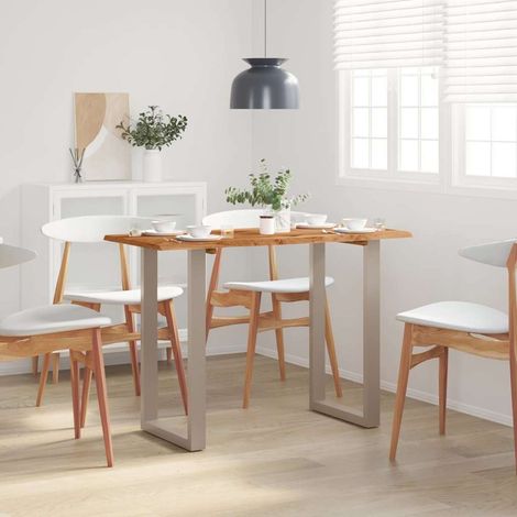 vidaXL Mesa de comedor madera maciza de acacia 110x50x76 cm (1/5)