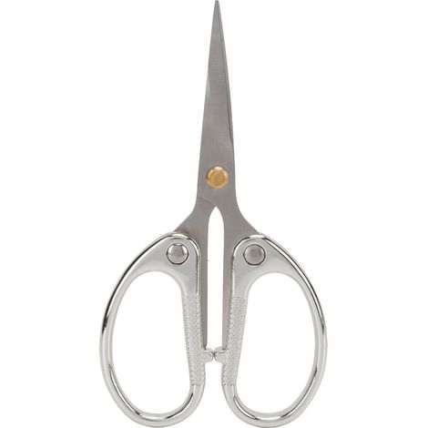 Ciseaux de couture en acier inoxydable haute dureté, durables et ergonomiques, pour une coupe facile et une utilisation polyvalente. Argenté. (1/5)