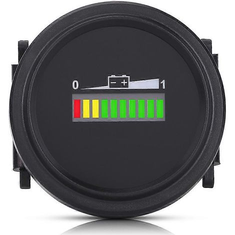 Indicateur de batterie numérique LED 12V/24V/36V/48V/72V pour voiturette de golf (1/4)