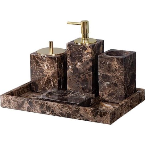 Badezimmer Marmor Sortiment Fünfteilige Flasche