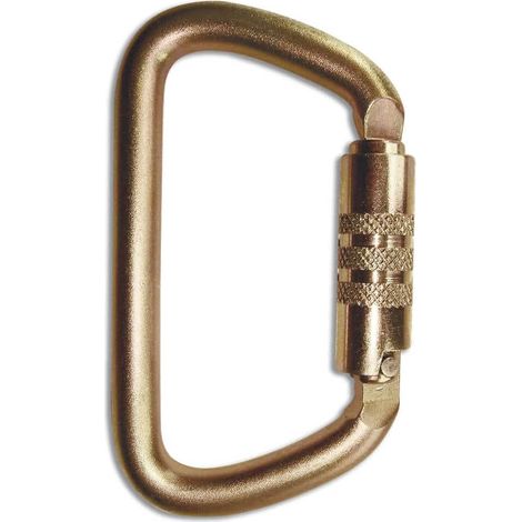 Mousqueton acier grande ouverture haute résistance double action
