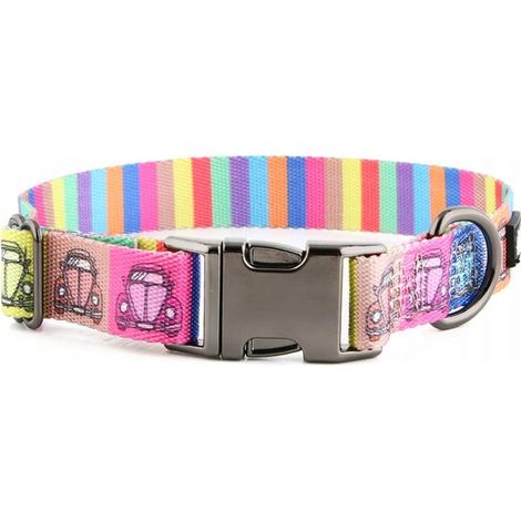 Collar para perro con nombre y número de teléfono, ligero, bóxer, dálmata, M (1/5)