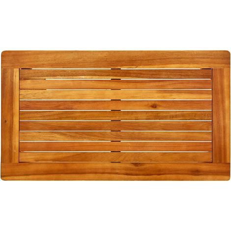 Tavolino da Giardino Tavolo da Esterno 70x40x36 cm in Legno Massello di Acacia