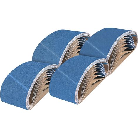 8 Pièces Bande Abrasive 75 x 533 mm Grain 40/60/80/120 (1/5)